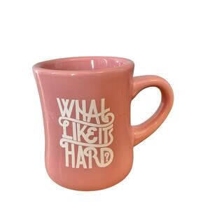 Legally Blonde What Like It’s Hard Coffee Mug Pink Ceramic Cup Diner Style